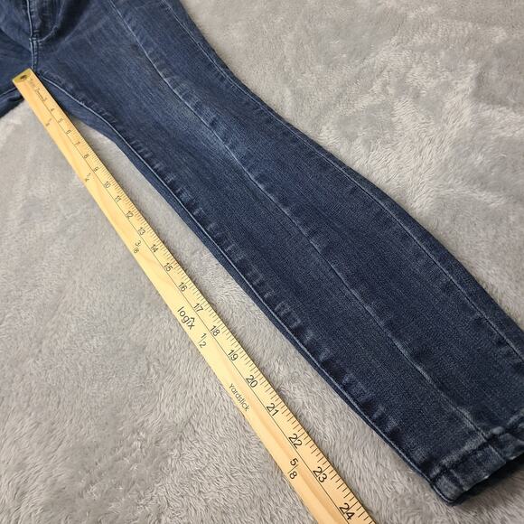 Anthropologie Pilcro The Skipper Long High Rise Wide Leg Jeans Size 25P 25 X 25 - Picture 7 of 10